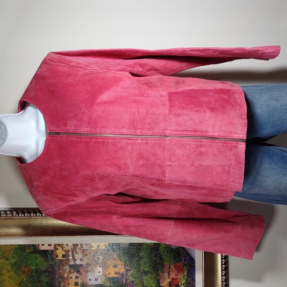 Raffaelo Suede Zip Front Jacket